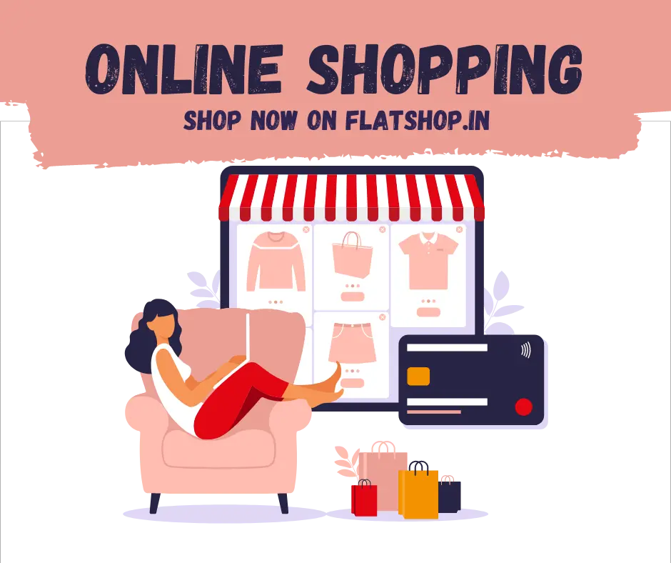 Online Shopping for Women, Men & Kids, Fashion & Lifestyle 52 Pink Online Shopping Illustration Facebook Post