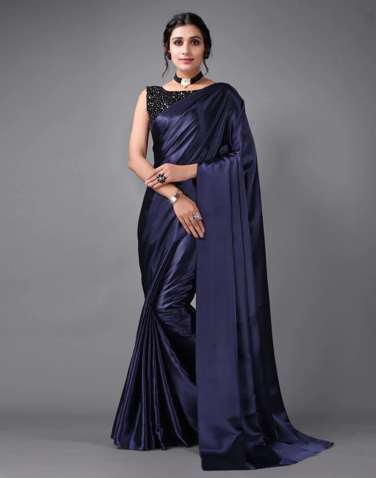 Buy Blue Sarees for Women by Mm Venture Online | Ajio.com