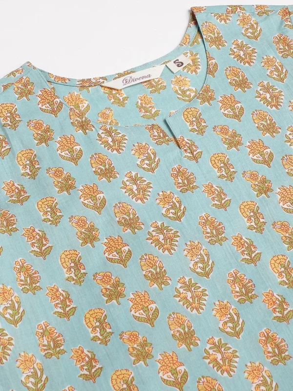 Divena light Green Printed Loungewear/Nightwear - Image 2