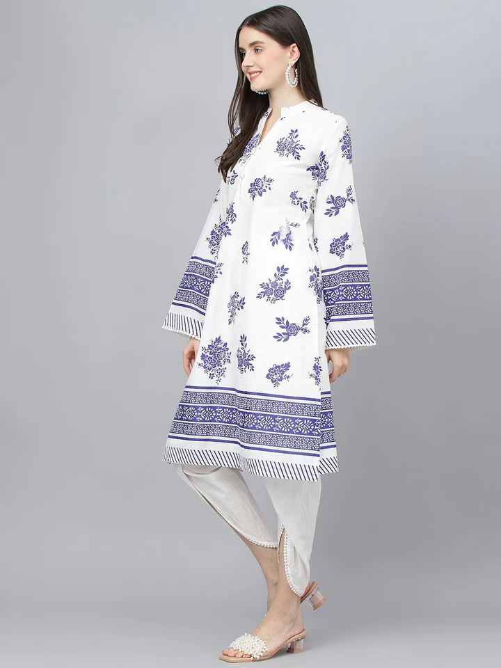DK0832.2_720x Divena White Floral Printed Straight Kurta With tulip pant - Image 1