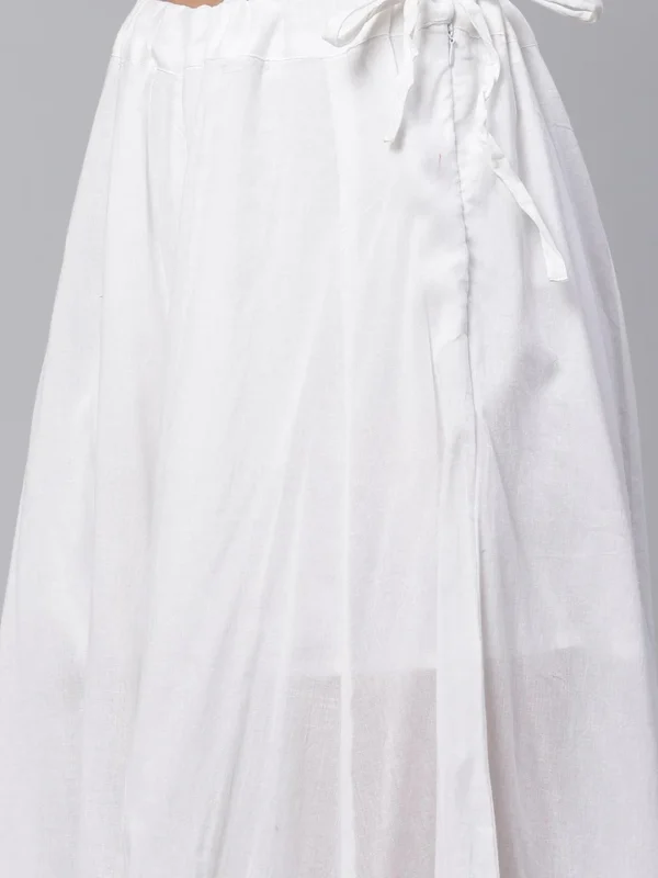 Divena Blue Cotton Kurta With Mulmul Sharara - Image 5