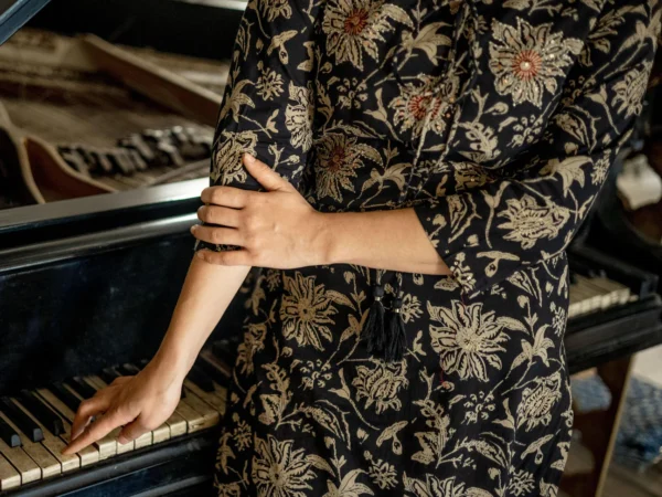 Divena Black Printed Kurta with Palazzo Set - Image 4