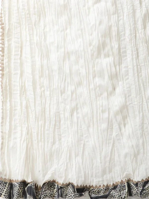 Divena Printred Cotton Kurta Set With Sharara And Dupatta - Image 5