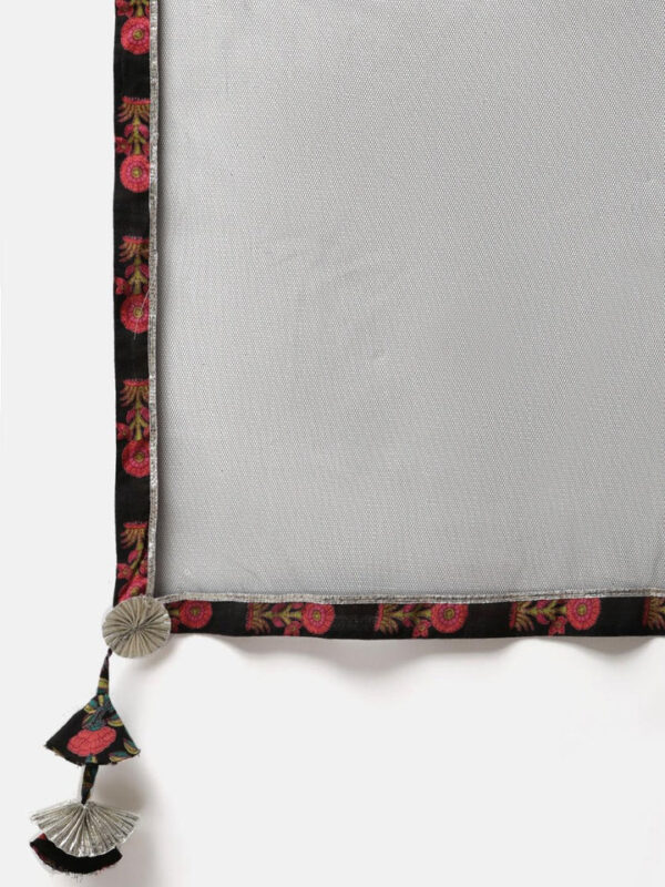 Divena Black Peplum Top Sharara Set with Dupatta - Image 7