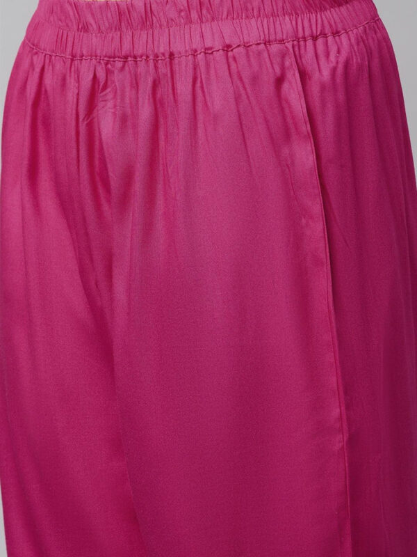 Divena Black Bandhani Print Anarkali Kurta Pant set with Dupatta - Image 3