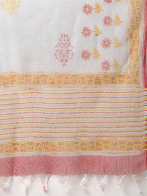 Divena Yellow White Peplum Top Sharara Set with Dupatta - Image 8