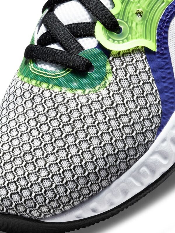 Unisex White & Grey Renew Elevate 2 Basketball Shoes - Image 2